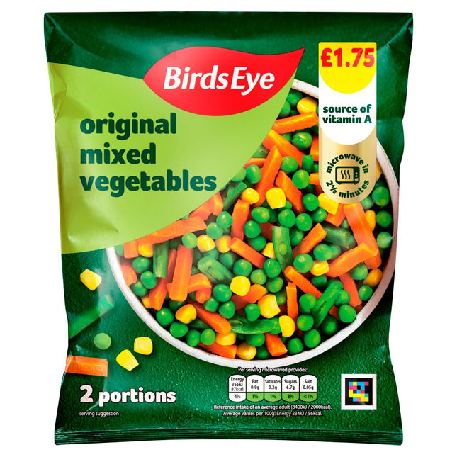 Birds Eye Mixed Veg PMP £1.75 340G