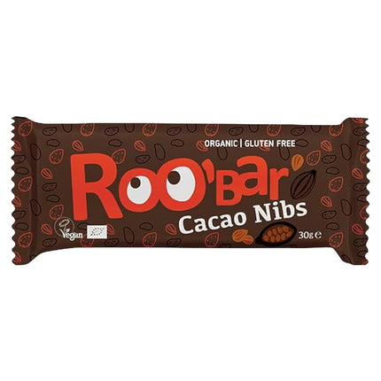 Roobar Cacao Nibs Bar 30g