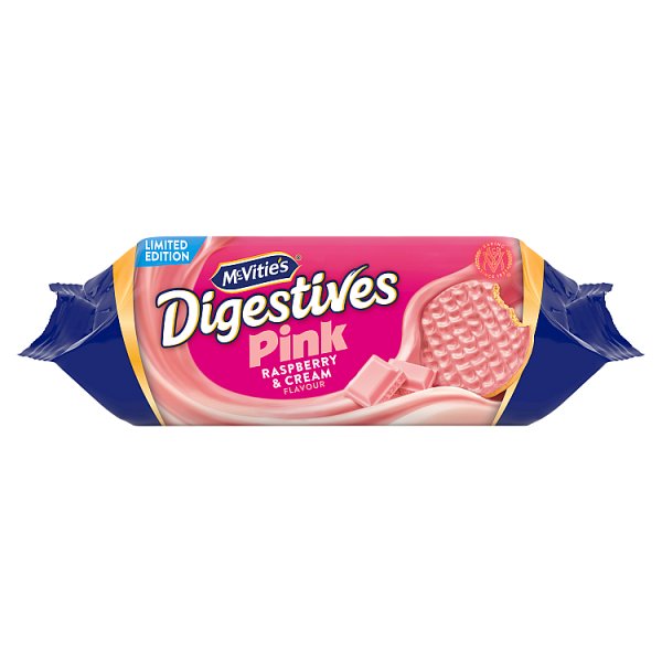 McVitie's Pink Digestives Raspberry & Cream Biscuits 232g