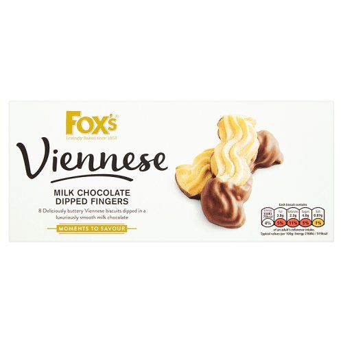 Fox's Viennese Milk Chocolate Dipped Fingers 105g
