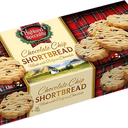 Highland Shortbread Choc Chip Rounds 135G X 24
