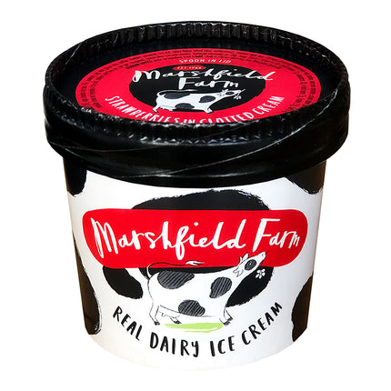 Marshfield Farm Real Dairy Ice Cream Strawberries in Clotted Cream 180ml