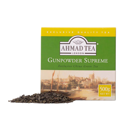 Ahmad Tea Packet Gunpowder Green Tea Cube 500g