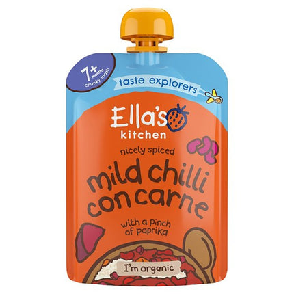 Ellaskit Kitchen Organic Mild Chilli Con Carne 7M+ 130G