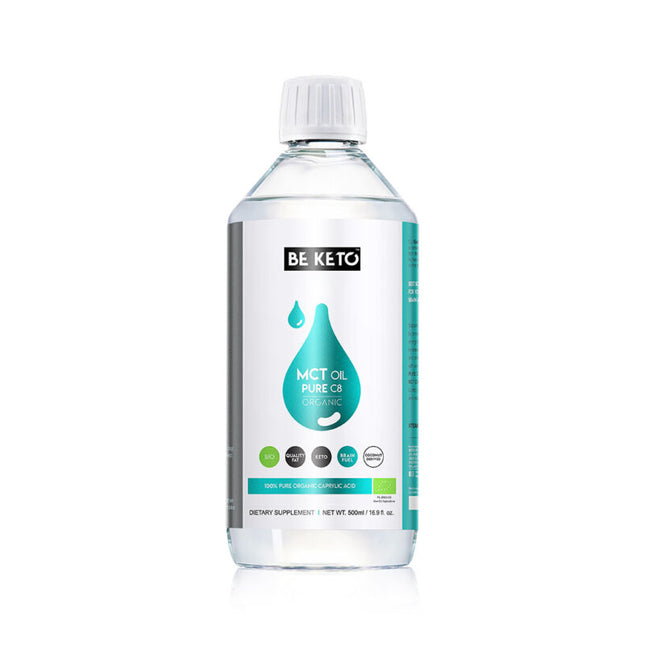 BeKeto Organic MCT Oil Liquid C8 500ml