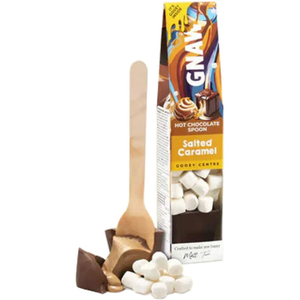Gnaw Soft Centre Hot Chocolate Shots Caramel 40g