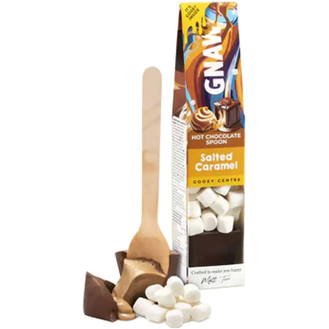 Gnaw Soft Centre Hot Chocolate Shots Caramel 40g