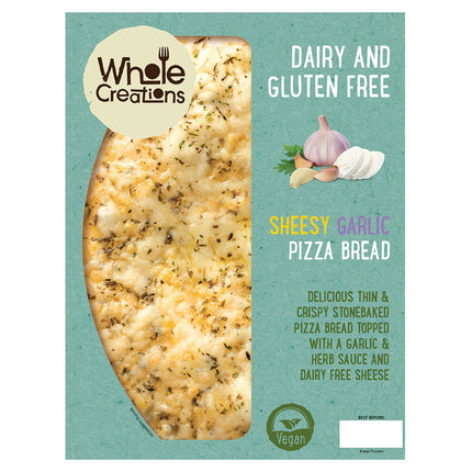 Wholecreations Gluten & Dairy Sheesy Garlic Pizza Bread 235g