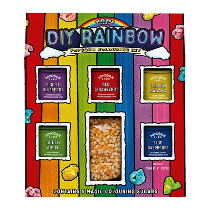 PopCorn Shed DIY Rainbow Popcorn Colouring Kit 750g