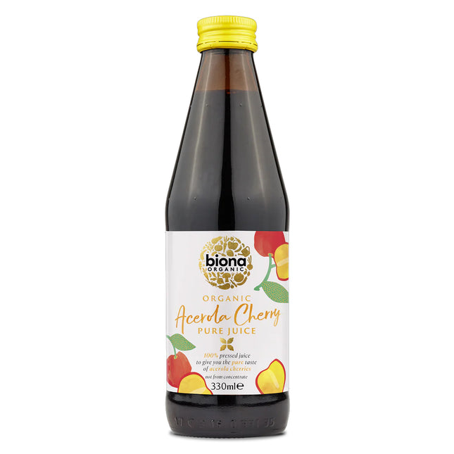 Biona Organic Acerola Cherry Pure Juice 100% Cherry 330ml