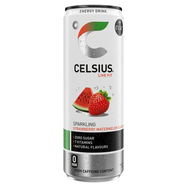 CELSIUS Watermelon Strawberry PMP £1.50 355ML