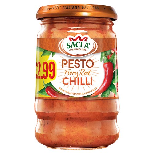 Sacla Chilli Pesto PMP £2.99 190g