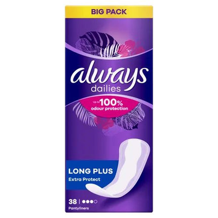 Always Dailies Liners Long Plus 38ct