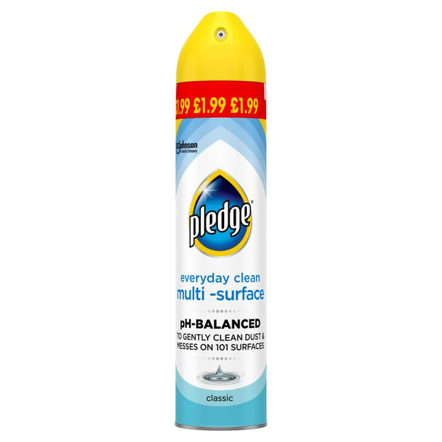 Pledge Aerosol Multi Surface Classic 250ml PMP 1.99