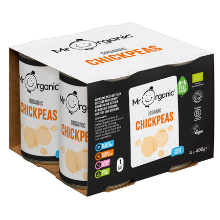 Mr Organic Tinned Chickpeas 4x400g
