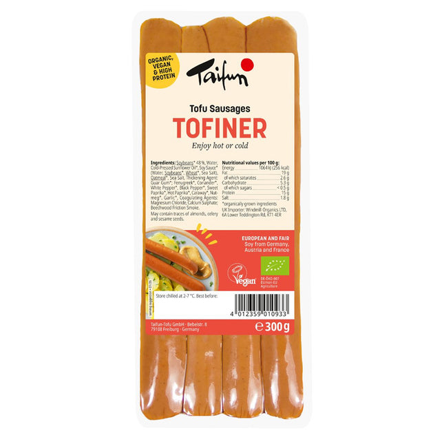 Taifun Tofu Sausages Tofiner Organic 300g
