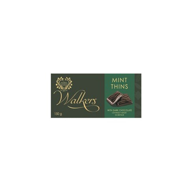 Walkers Tent Box Segments Milk Chocolate Mint Crisps 150g