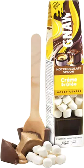 Gnaw Soft Centre Hot Chocolate Shots Crème Brulee 40g