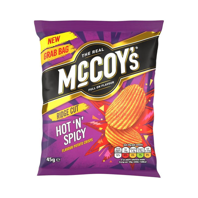 McCoy's Hot'n'Spicy Grab Bag Crisps 45g