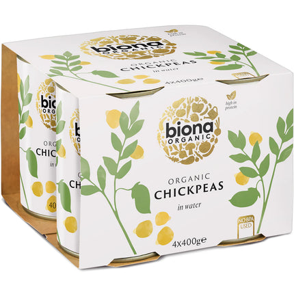 Biona Organic 4 Pack Chick Peas 4 x 400g