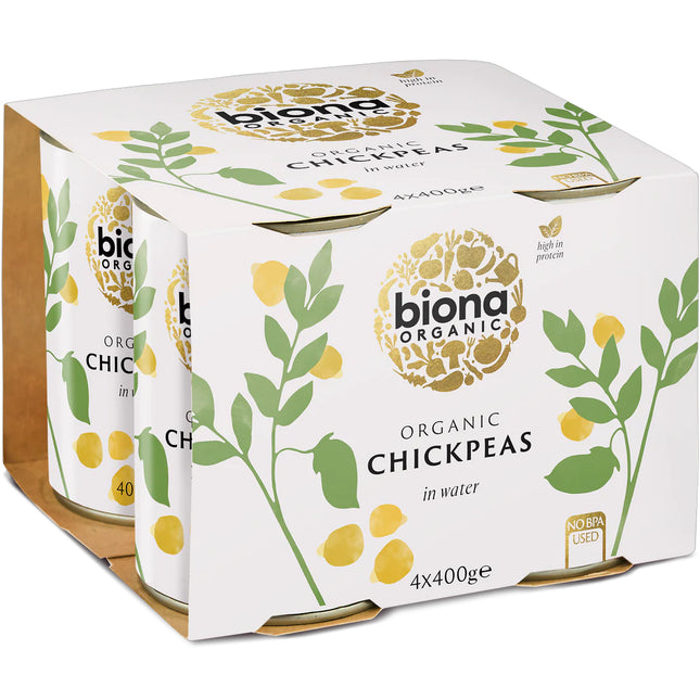 Biona Organic 4 Pack Chick Peas 4 x 400g