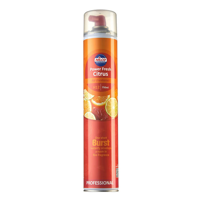 Nilco Powerfresh Citrus Air Fresh Aerosol 750ml