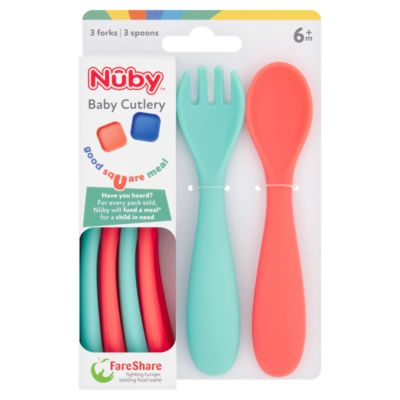 Nuby Bright Baby Cutlery 6 Pieces