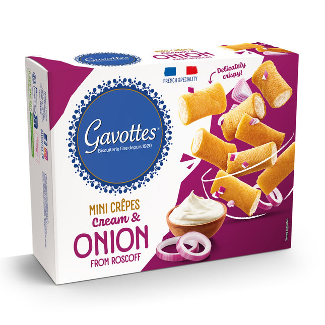Gavottes Mini Crepes filled with Roscoff Breton Onions & Cream 80g