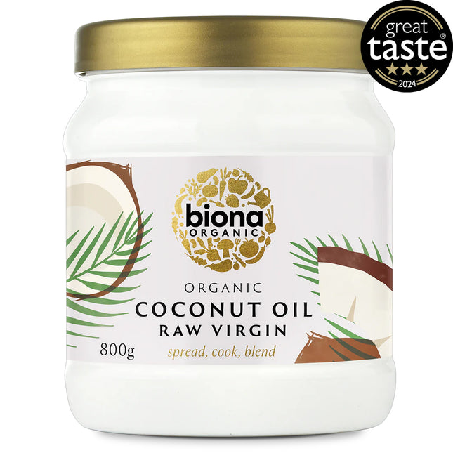 Biona Organic Virgin Coconut Oil Raw 800g
