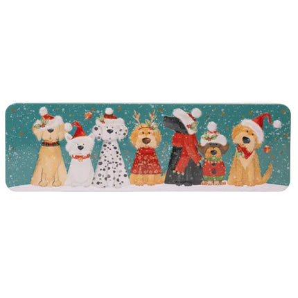 Farmhouse Biscuits Christmas Dog Lemon & Orange Whirl Tin 225g