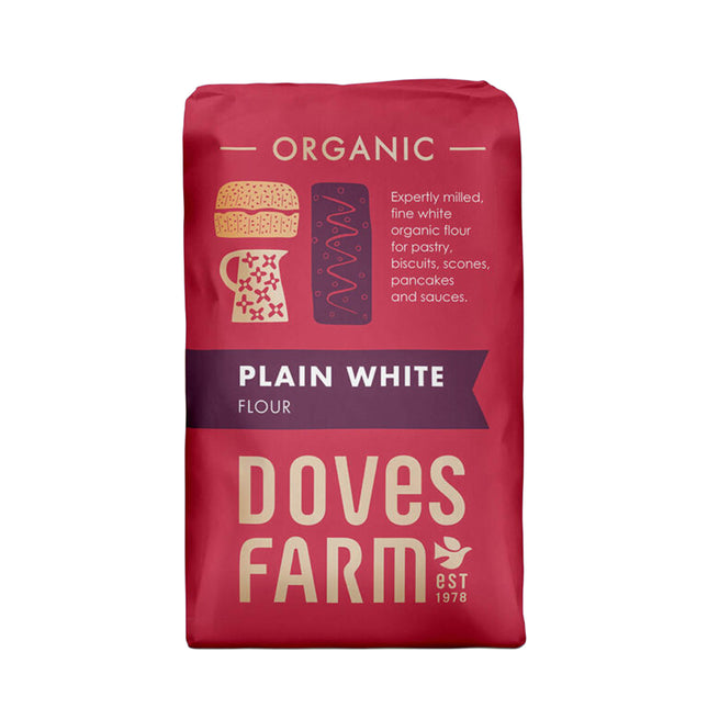 Doves Farm Organic Fine Plain White Flour 1kg