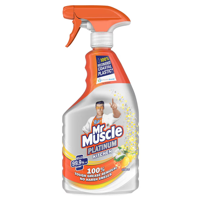 Mr Muscle Platinum 750ml Trigger Kitchen Citrus