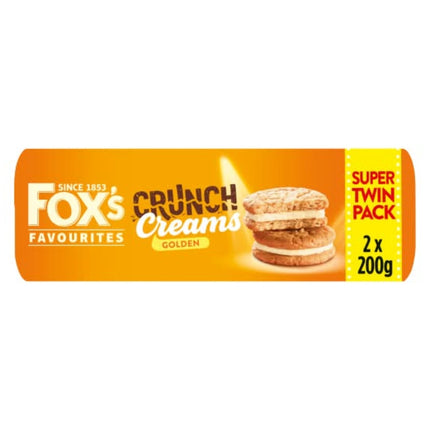Foxs Golden Crunch Cream Twin Pk 2X200G
