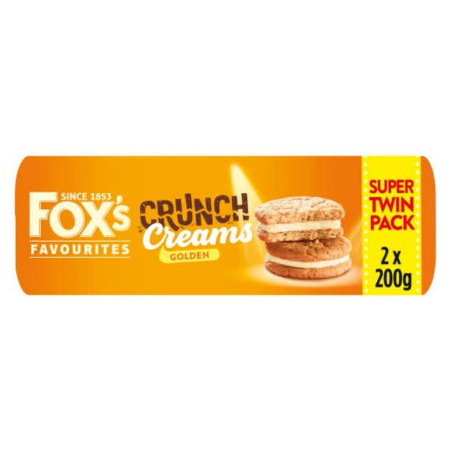Foxs Golden Crunch Cream Twin Pk 2X200G