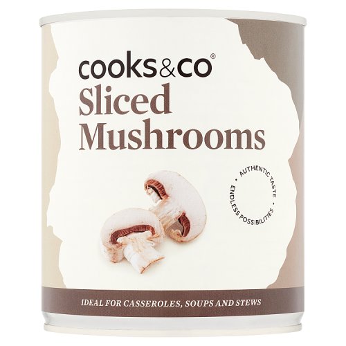 Cooks&Co Sliced Mushrooms 800g