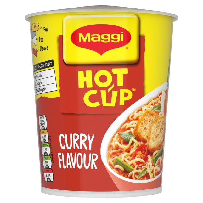 MAGGI Noodles Hot Cup Curry 8x59.2g N1GB