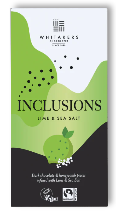 Whitakers Chocolate Whitakers Dark Lime & Sea Salt 90g