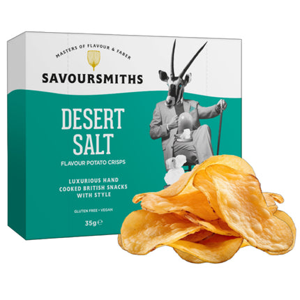 Savoursmiths Desert Salt Flavour Potato Crisps Travel Box 35g