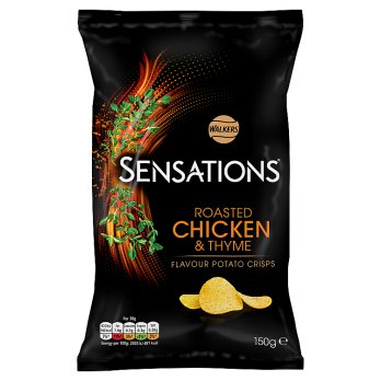 Walkers Sensations Roast Chicken and Thyme 150g