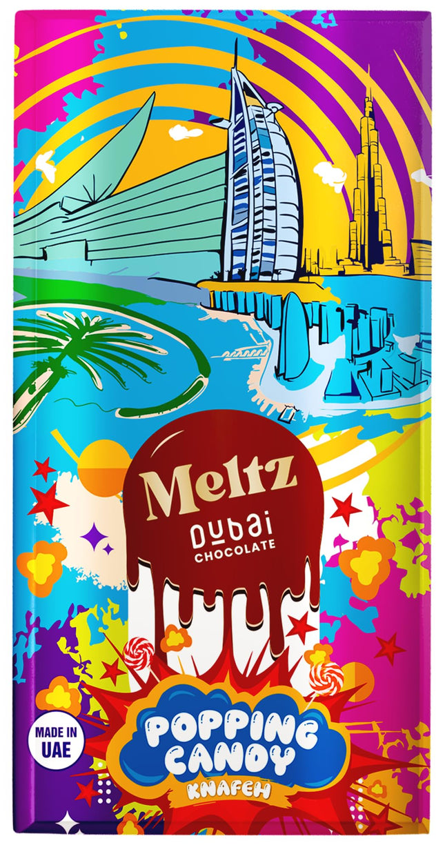 Meltz Dubai Chocolate Popping Candy Knafeh 75g