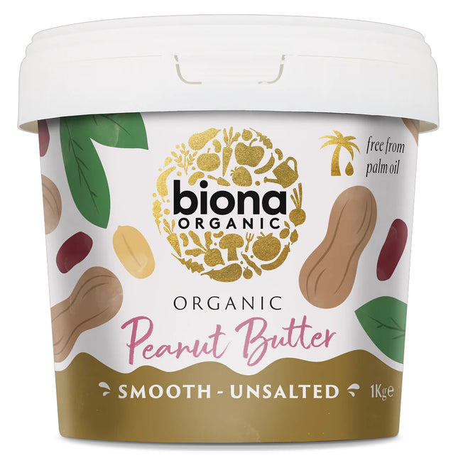 Biona Organic Peanut Butter Smooth/ No Salt 1kg