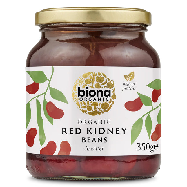 Biona Organic Red Kidney Beans In Glass Jars 350g