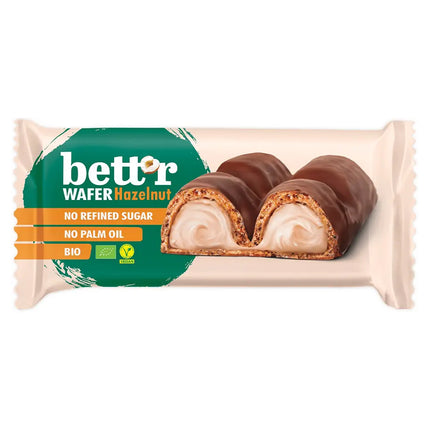 Bett'r Wafer Bar With Hazelnut Cream Filling 33G