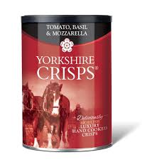 Yorkshire Crisps Tomato Basil & Mozzerella Drum 95g