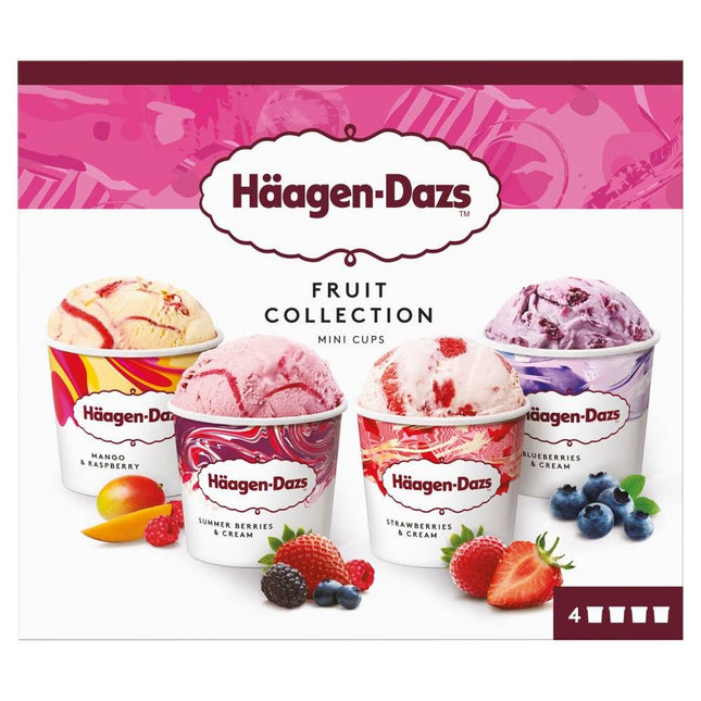Haagen Dazs Fruit Collection Mini Cups 6 x (4 x 95ml)