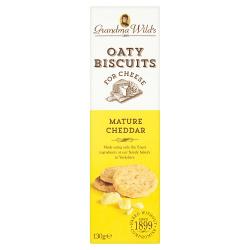 Grandma Wild's Oaty Biscuits for Cheese Mature Cheddar 130g