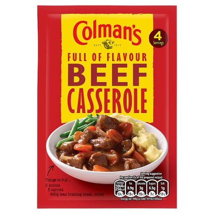 Colman's Classic Comforts Meal Maker Beef Casserole 40g