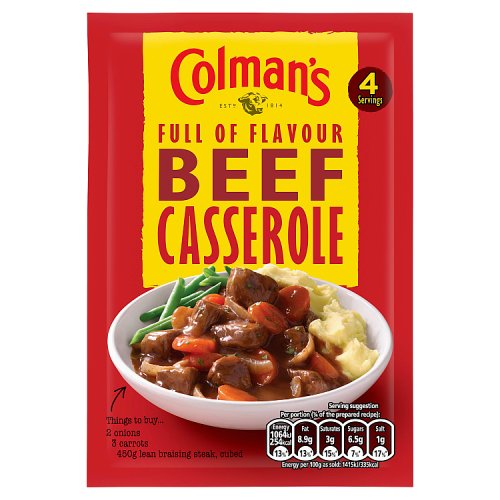 Colman's Classic Comforts Meal Maker Beef Casserole 40g
