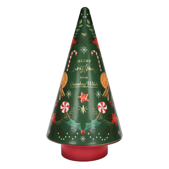 Grandma Wild's Christmas Candy Cane Musical Tree Tin 250g
