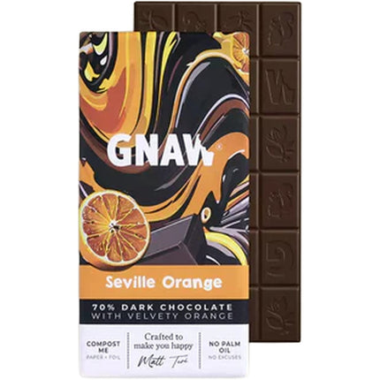 Gnaw Seville Orange Dark Bars 80g
